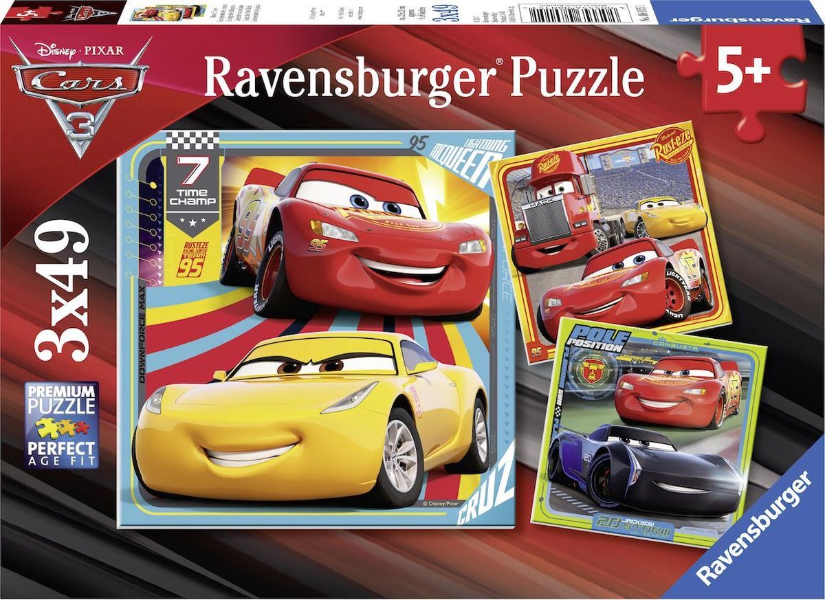 Ravensburger - auto 3 puzzle 3x49st.