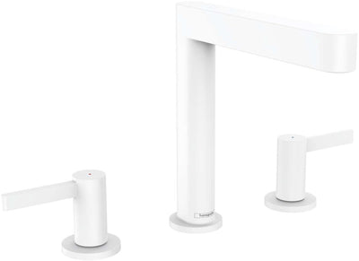 Hansgrohe finoris - miscelatore lavabo - versione 3 fori - con piletta - 160mm - bianco opaco