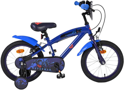 Superman children's bicycle - boys - 16 inches - blue - two hand brakes