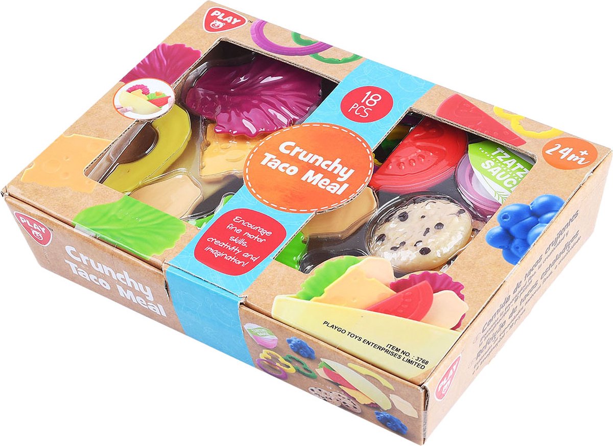 Gioca a Toy Food Crunchy Taco Play Set, 18dlg.