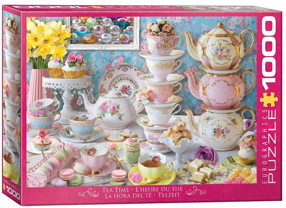 Eurographics - theetafel [tea table] - 1000 stukjes 68×48cm (b×h) - legpuzzel
