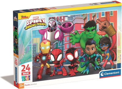 Clementoni puzzle puzzle Super Color Maxi Spidey, 24 °.