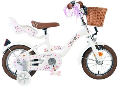 Vlatare Blossom per bambini ragazze per bambini da 12 pollici bianchi