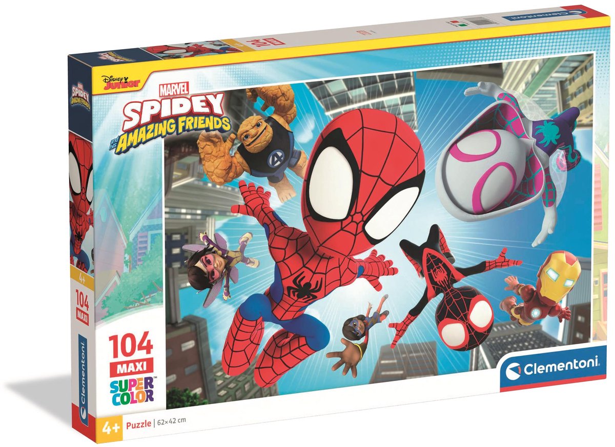 Clementoni jigsaw puzzle Maxi Spidey and His Amazing, 104st.