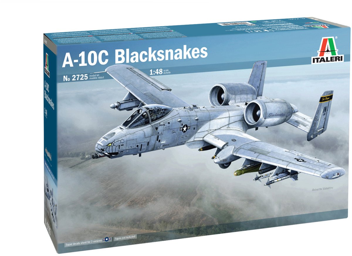 Italeri model kit aereo - 2725 a - 10c #039blacksnackes#039 plastica - 1:48 - modellismo