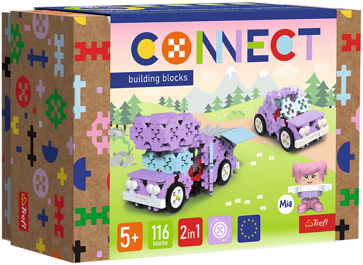 Connect | bouwstenen s camper kleine car 116 stuks