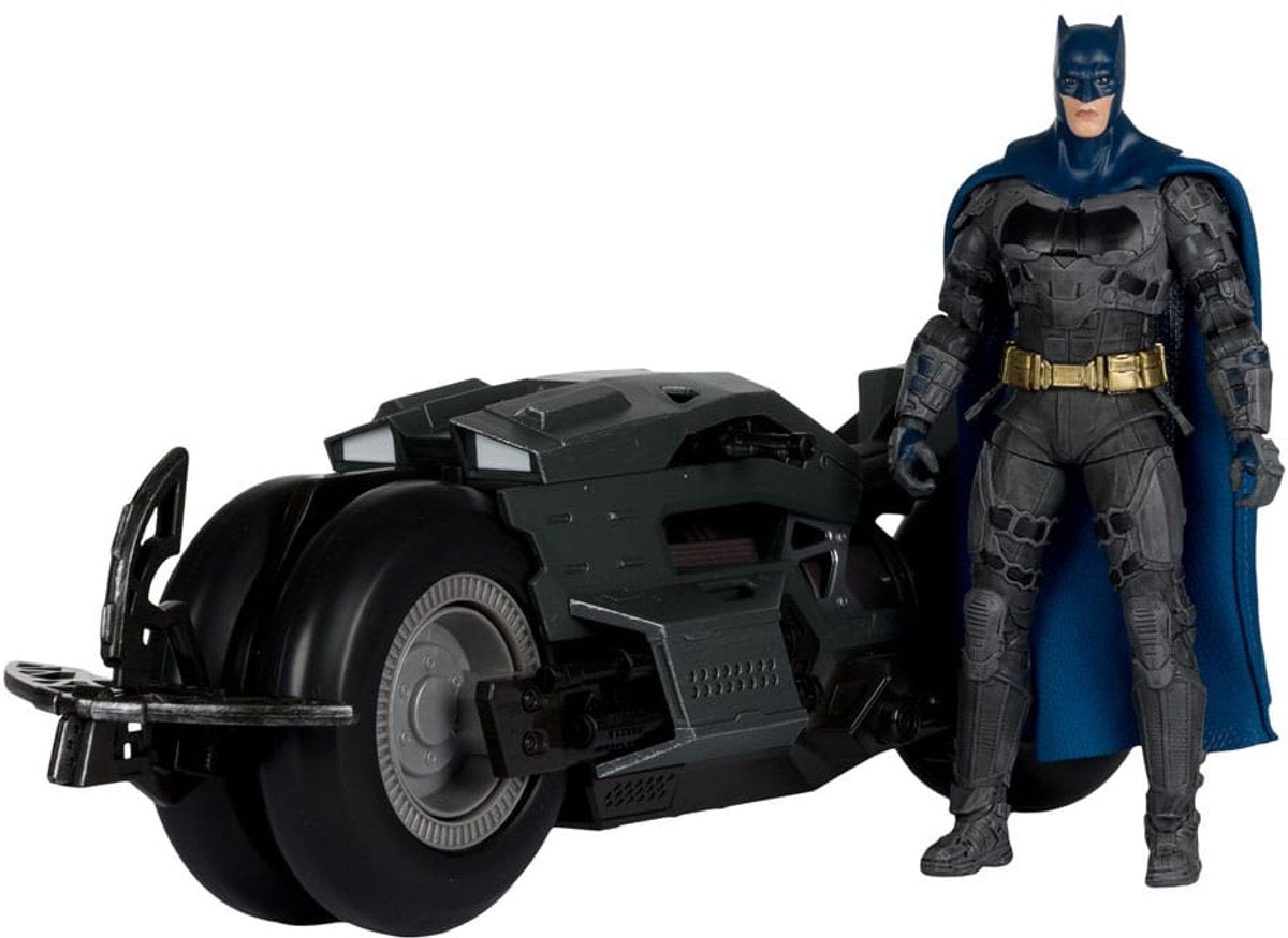 Mcfarlane gioca con il batciclo del veicolo Flash DC Multiverse con Batman