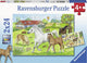 Puzzle Ravensburger al maneggio - 2x24 pezzi - puzzle per bambini