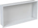 Plieger inbox inbouwnis - met flens - rvs - 60x30x7.5 cm - wit
