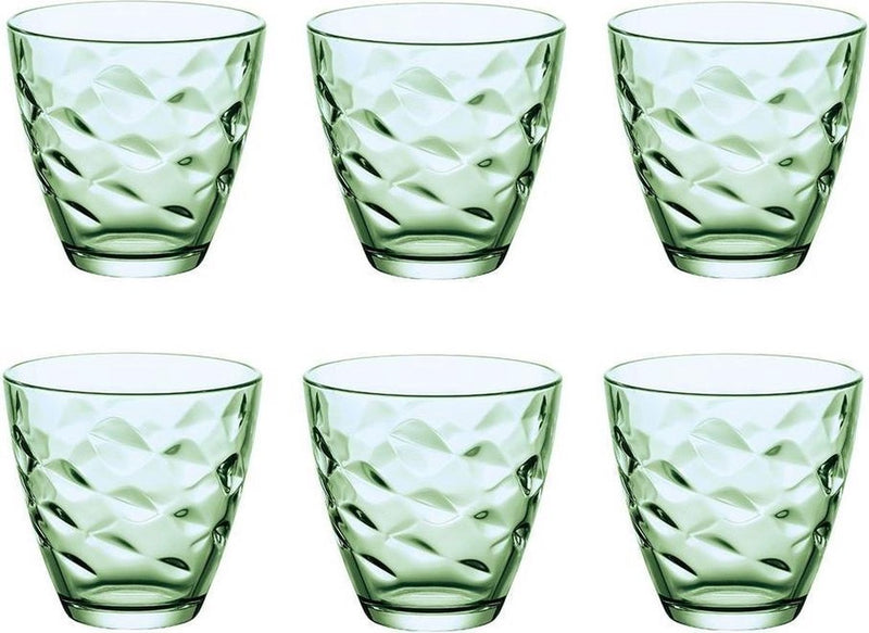 Bicchieri Bormioli rocco flora verde 260 ml - verde - set-6