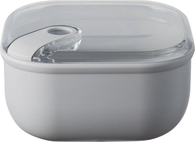 Omada - pull box portapranzo quadrato 1 litro - polipropilene - grigio -