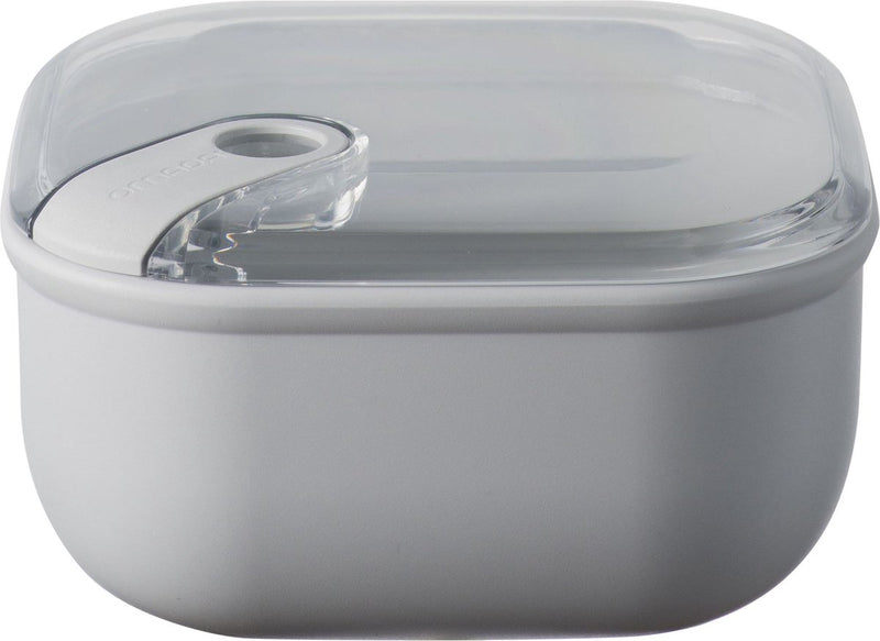 Omada - pull box portapranzo quadrato 1 litro - polipropilene - grigio -