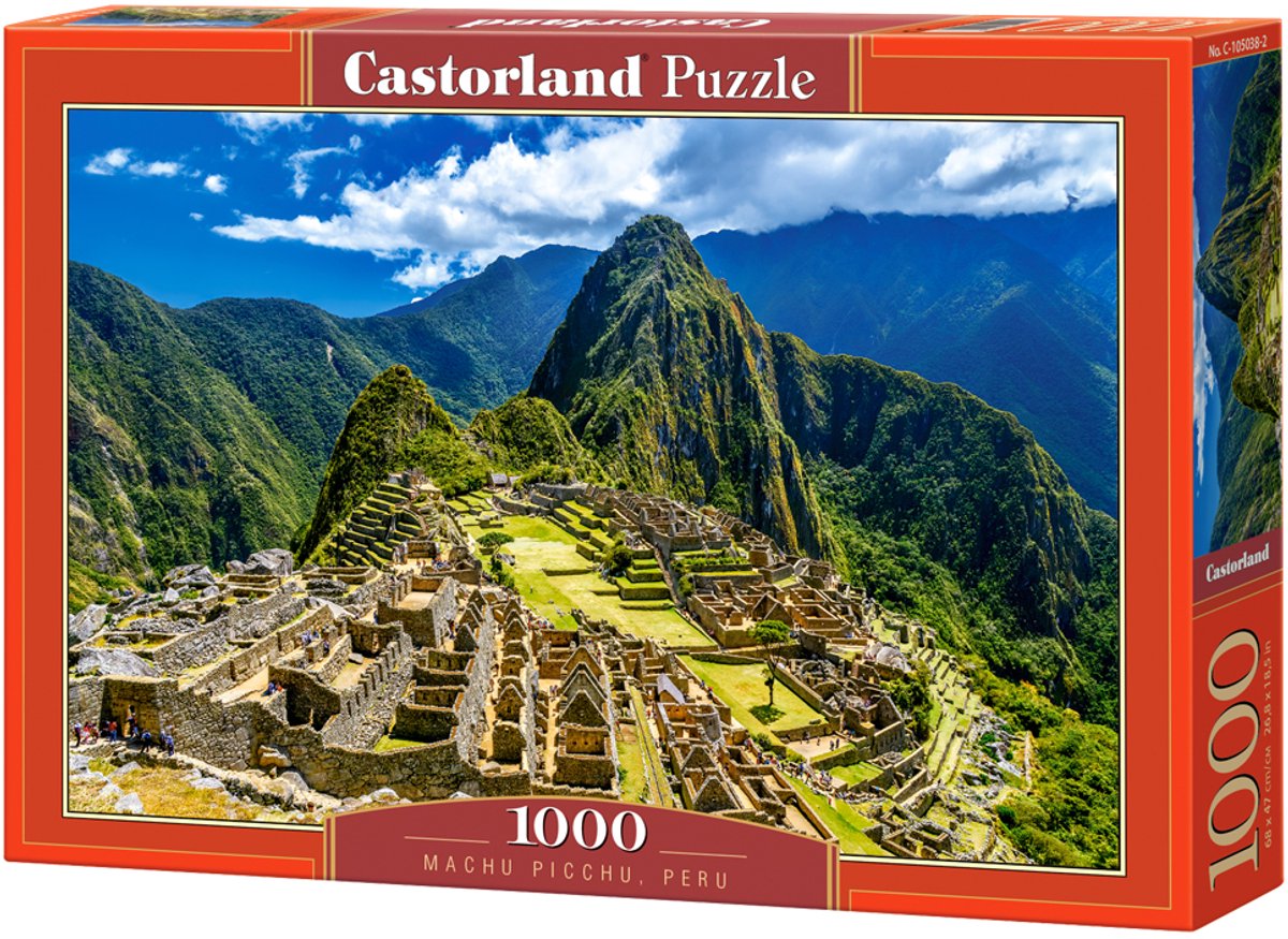 Castorland machu picchu, peru – puzzel – 1000 stukjes – satijnen afwerking – perfecte pasvorm – europese kwaliteit