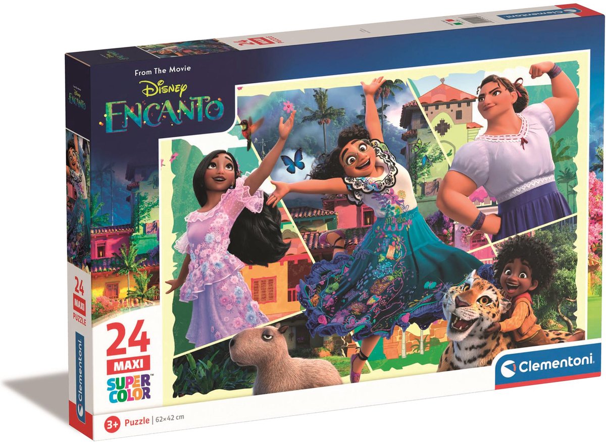 Clementoni - puzzel - 24 maxi stukjes - disney encanto - kinderpuzzel - vanaf 3 jaar