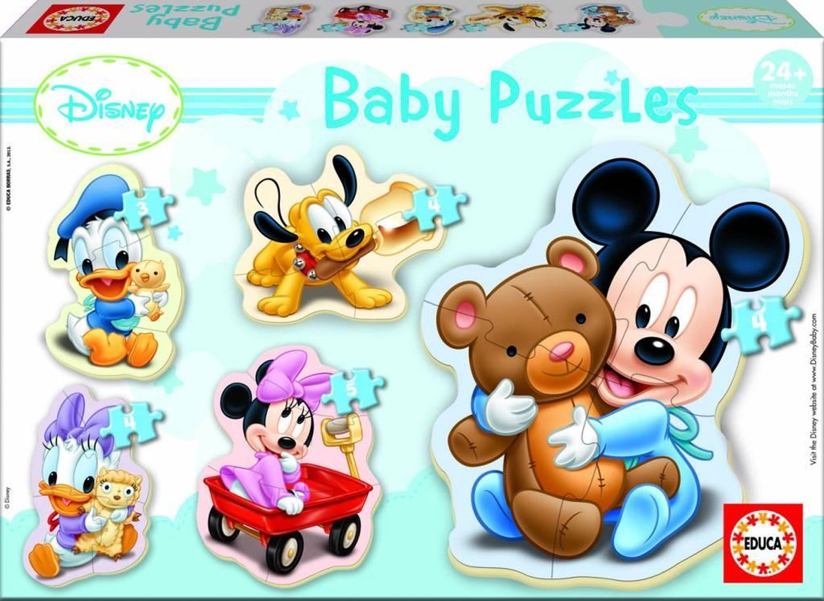 Puzzle Educa da 3 a 5 pezzi Disney