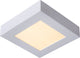 Lucide brice-led - plafón (plafón) baño - led regulable - 1x15w 3000k - ip44 - blanco