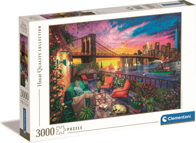 Clementoni Puzzle Manhattan Balcony Sunset, 3000st.