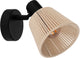 Spot Eglo Seagard - e14 - 11,5 cm - nero crema - inclinabile