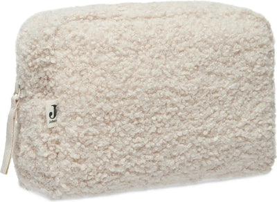 Jollein - astuccio (boucle - naturale) - 100% poliestere - custodia per pannolini, borsa da toilette per bambini - 21x14 cm