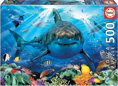Educa - puzzle - 500 piezas - gran tiburón blanco