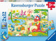 Ravensburger puzzel lievelingsdino's - twee puzzels - 12 stukjes - kinderpuzzel