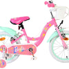 Bicicleta infantil Barbie - niña - 16 pulgadas - rosa - dos frenos de mano
