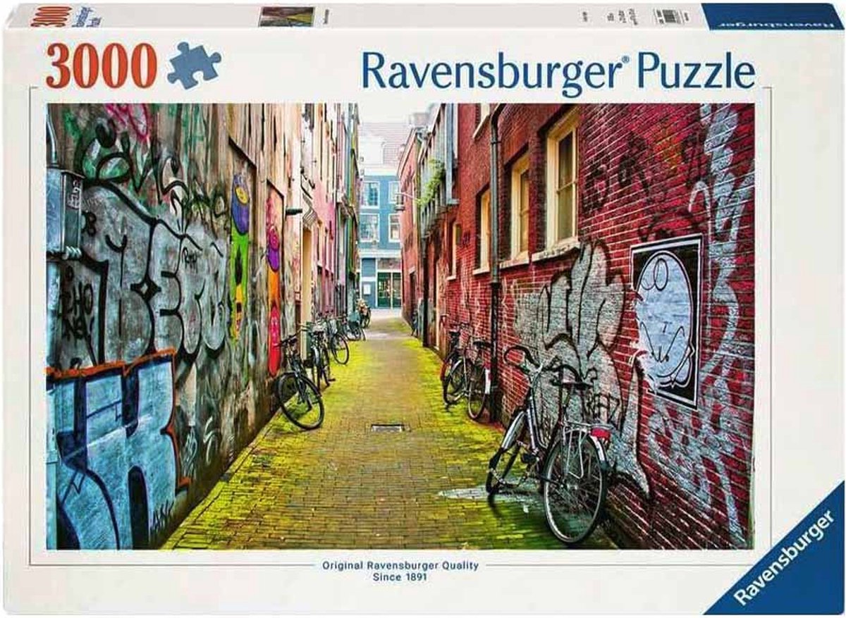 RAVENSBURGER STREET JIGSAW puzzle ad Amsterdam, 3000st.