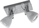 Trio hormigón - spot - color hormigón - excl. 2x gu10 3 w - montaje en techo