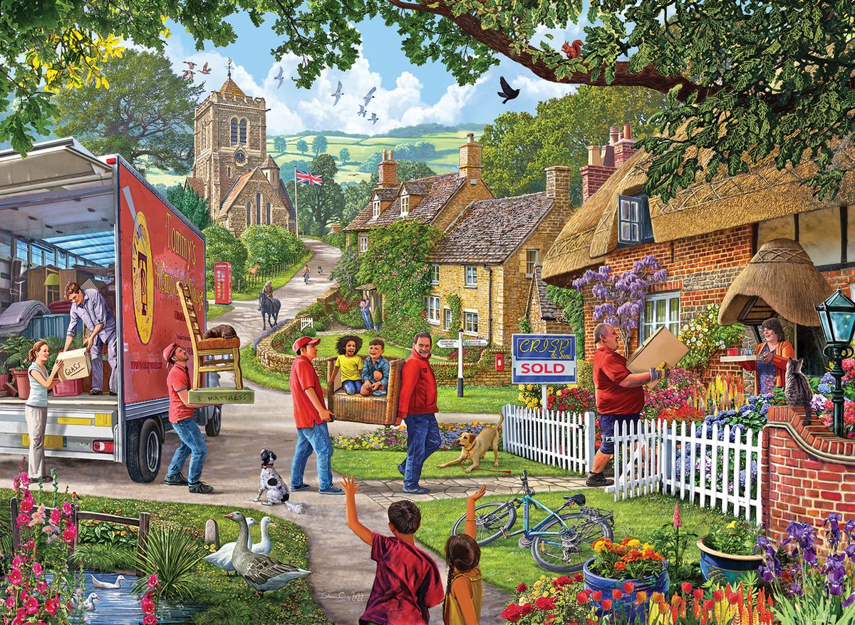 Gibsons - Moving Day (di Steve Crisp) - 500 pezzi 48×34 cm (l×a) - puzzle per adulti