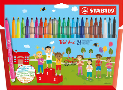Stabilo Trio A-Z Feltstift, 24st.