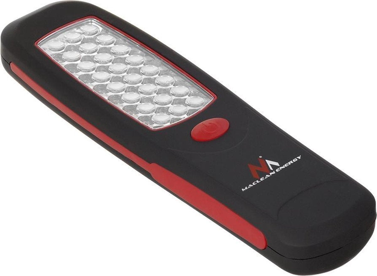 Lampada da lavoro magnetica Maclean a 24 LED con gancio magnetico