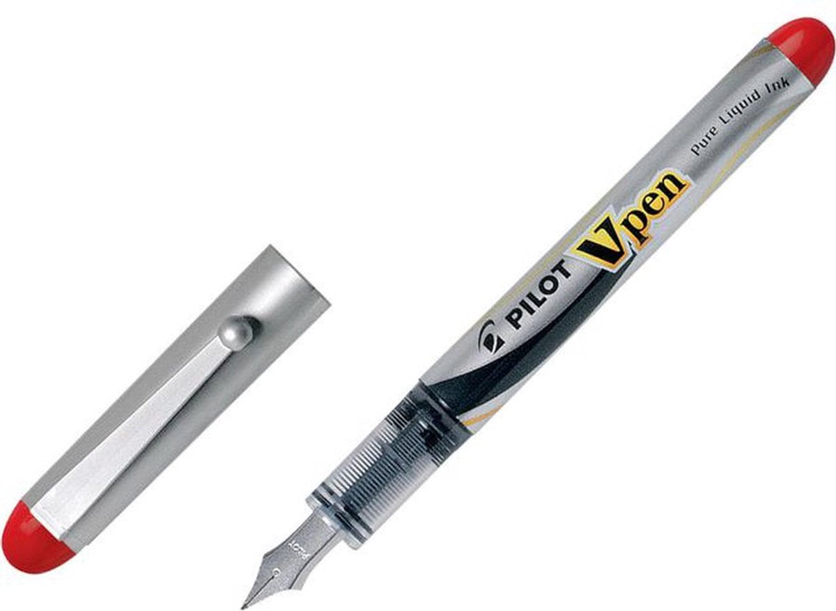 Pilot v-pen, pluma estilográfica svp-4m roja