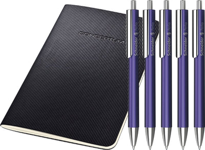 Schneider Writing Instruments Bolígrafo Schneider - Perlia - XB - Violeta - 5 piezas - Tinta azul - s-139608-5