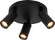 Lucide ritmo - faretto da soffitto (lampada da soffitto) - ø 18 cm - 3xgu10 (mr11) - nero
