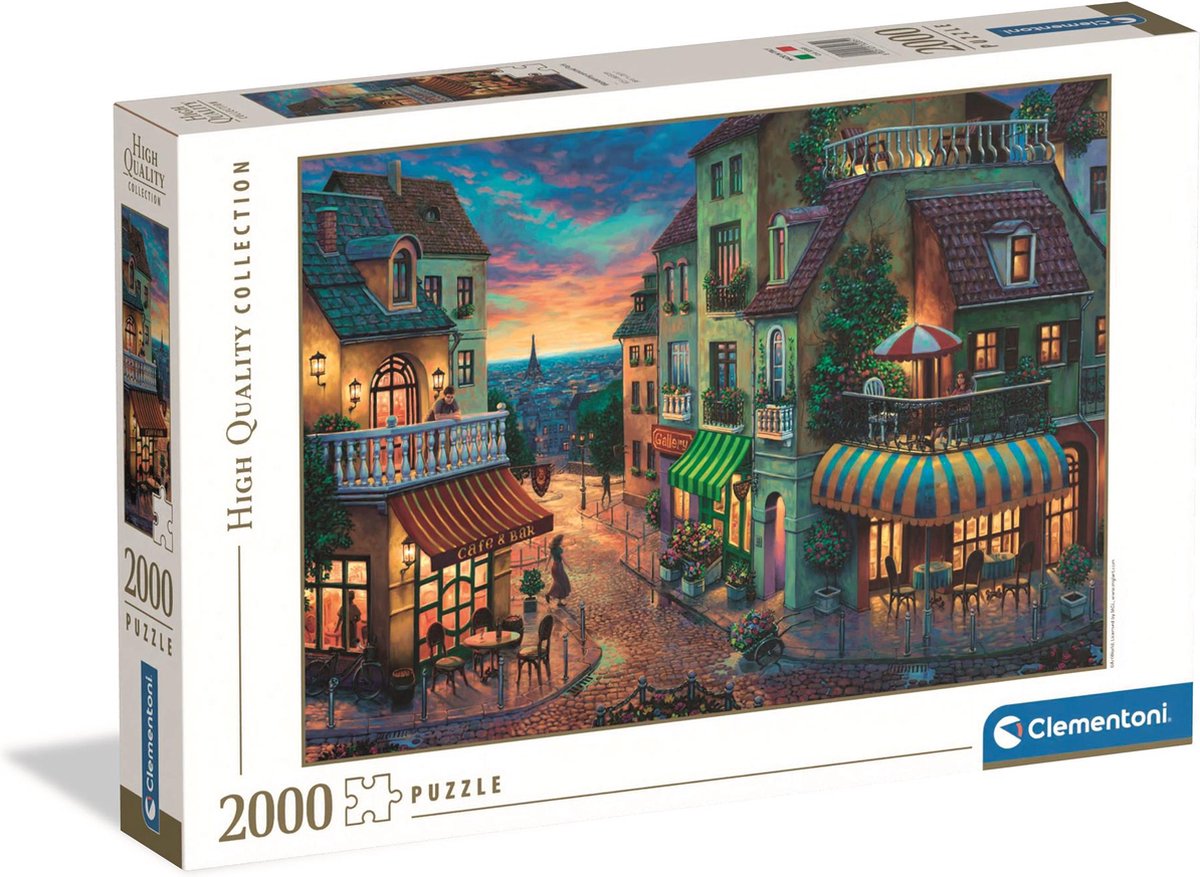 Clementoni - puzzel - 2000 stukjes - wandering around paris - puzzel voor volwassenen - high quality collection