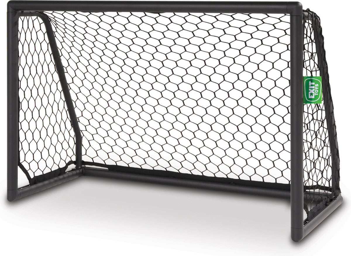Exit Toys exit scala porta da calcio in alluminio 120x80 cm - resistente alle intemperie - porta da calcio - per bambini - giardino - nera