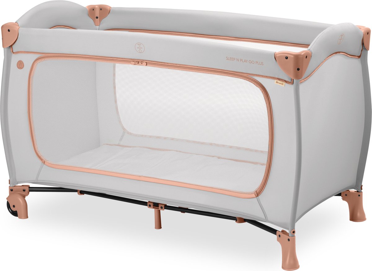 Hauck sleep n play go plus - lettino da campeggio - con ruote - passaggio extra large - sughero polveroso