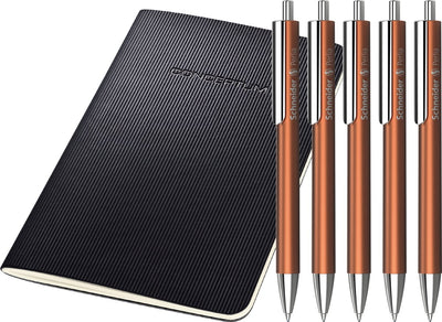 Schneider Writing Instruments Bolígrafo Schneider - Perlia - M - Bronce - 5 piezas - Tinta azul - s-139507-5