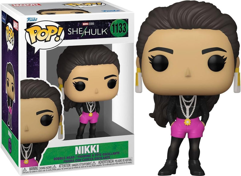 Figura coleccionable funko shehulk marvel pop! nikki 9 cm multicolores