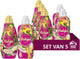 Confezione detersivo e ammorbidente Robijn Perfect Match - tropical - 5 pezzi - 60 lavaggi