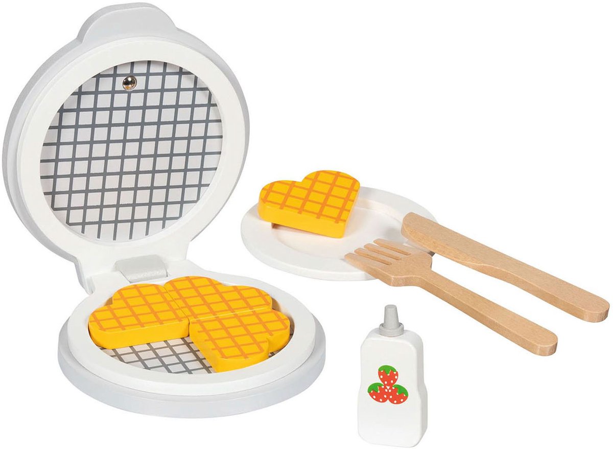 Iron Waffle de madera Goki con accesorios, 9dlg.
