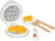 Iron Waffle de madera Goki con accesorios, 9dlg.