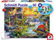 Schmidt - puzzle - dinosauri - 60 pezzi + figure di dinosauri - bambini - da 5 anni
