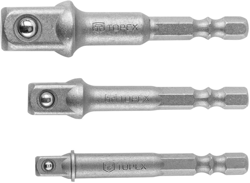 Topex - set di riduzione - 3 pezzi - acciaio