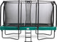 Salta primera clase - trampolín con red de seguridad y escalera - 427 x 244 cm - verde