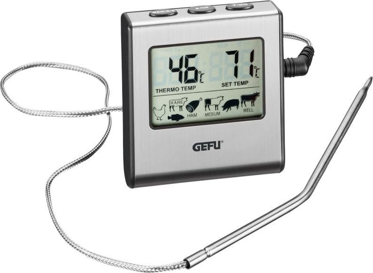 Termometro da cucina digitale Gefu tempere - termometro per carne e termometro per barbecue - fino a 250°C