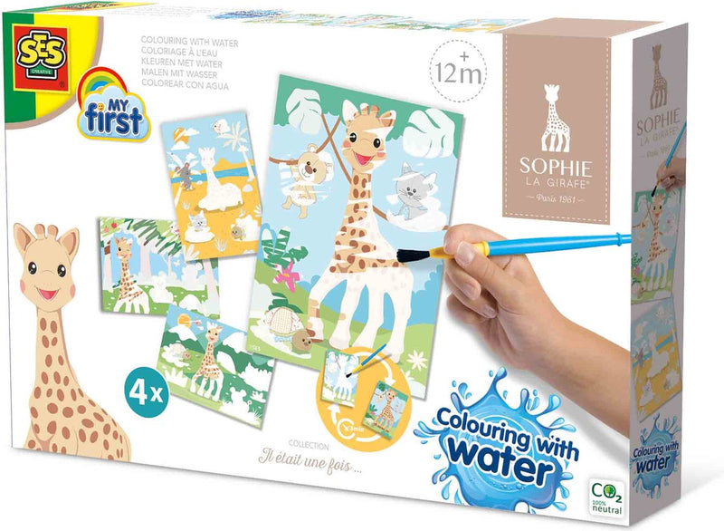 Ses mis primeros colores girafé de Sophie La con agua
