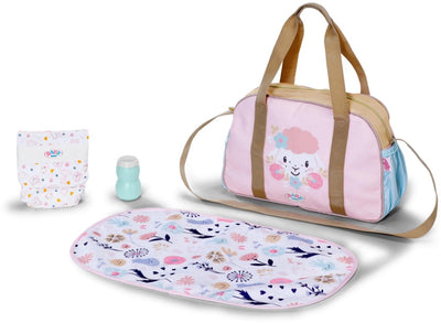 Baby born changing bag flower