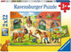 Vacanze puzzle Ravensburger al maneggio - due puzzle - 12 pezzi - puzzle per bambini