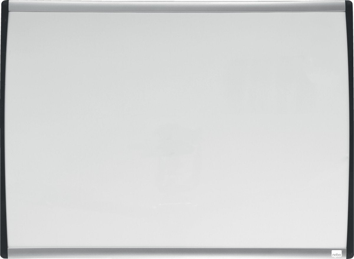 Pizarra blanca Nobo con marco curvo 58,5 x 43 cm - accesorios de pizarra incluidos - blanca